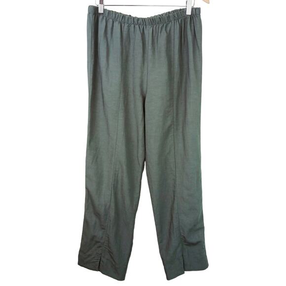 Niche Nilgun Derman SZ L Linen Blend Pull On Trousers Lagenlook - Picture 2 of 8
